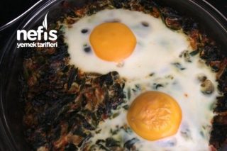 Fırında Yumurtalı Ispanak Tarifi
