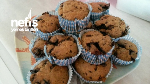 Parça Çikolatalı Muzlu Muffin