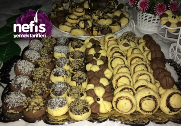 Çeşit Çeşit Kurabiye(Nişastalı Ağızda Dağılan) Nefis Yemek Tarifleri