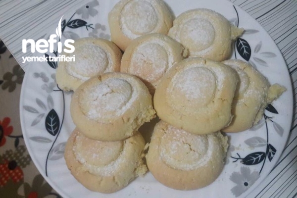 Kakaosuz Pudra Şekerli Mantar Kurabiye (Harika Lezzet) Nefis Yemek