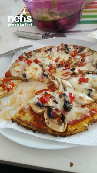 Karnıbahardan Pizza Hamuru Diyet Pizza. (low Carb) Dukan Pizza.