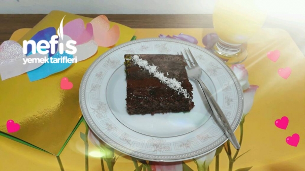 Cevizli-Damla Çikolatalı Islak Kek