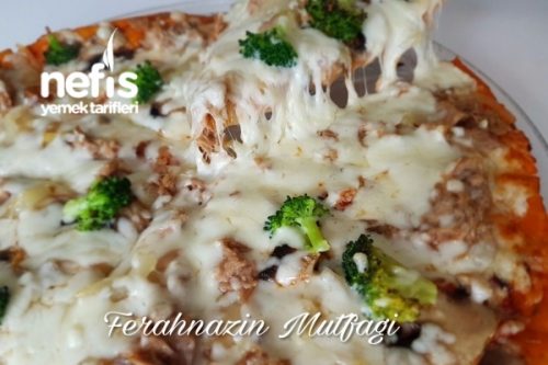 Mantar ve Brokolili Pizza Tarifi