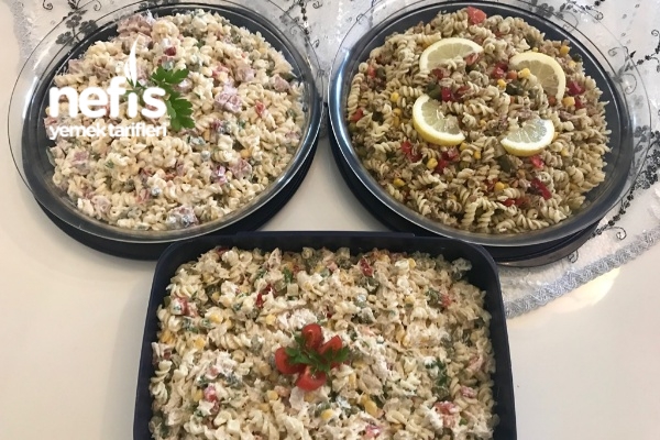 Makarna Salatası ( 1 Paketle 3 Çeşit) Çok Leziz