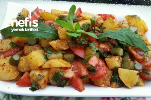 Pratik Nefis Patates Salatası (Kahvaltılık ,İftarlık Hafif) Tarifi