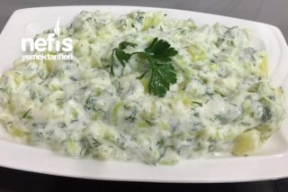 Yoğurtlu Dereotlu ve Salatalıklı Patates Salatası Tarifi