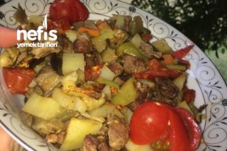 Patlıcanlı Tas Kebabı Tarifi