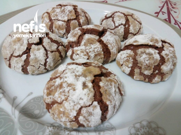 Elmalı Truffle Kurabiye (Kakaolu Çatlak Kurabiye) Nefis Yemek Tarifleri