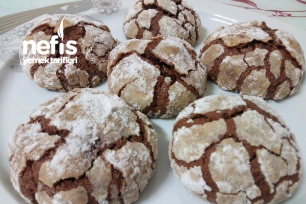 Elmalı Truffle Kurabiye (Kakaolu Çatlak Kurabiye) Nefis Yemek Tarifleri