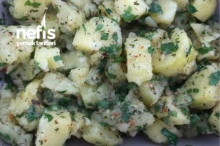 Az Malzeme Çok Lezzet Patates Salatası Tarifi