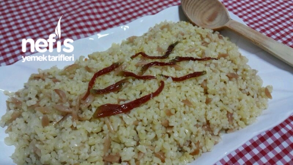 Kuru Biberli Bulgur Pilavı