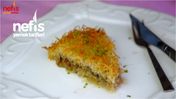 Tepside Kadayıf Tatlısı Tarifi Videosu Tepside Kadayıf Tatlısı Tarifi Videosu