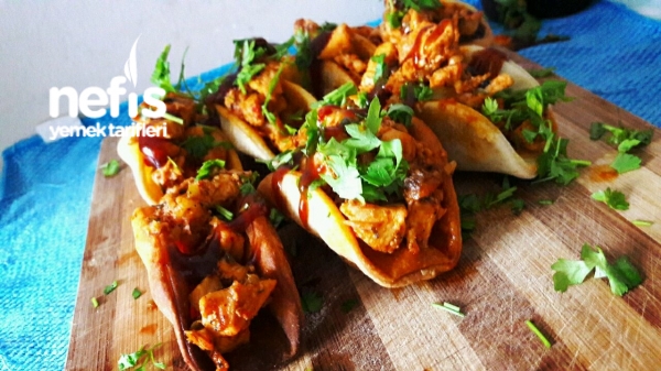 Barbekü Soslu Tavuklu Tacos
