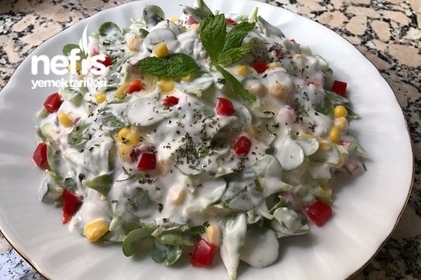 Ferah Renkli Semizotu Salatası