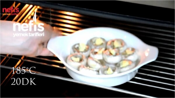 Fırında Kaşarlı Mantar Tarifi - Nefis Yemek Tarifleri