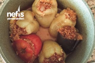 Patlıcan Biber Domates Dolması Tarifi