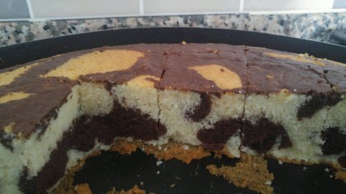 Çok Kabaran Zebra Tepsi Keki (Mega Kek) Nefis Yemek Tarifleri
