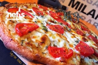 Nefis Sarımsaklı Peynirli Pizza Ekmek Tarifi