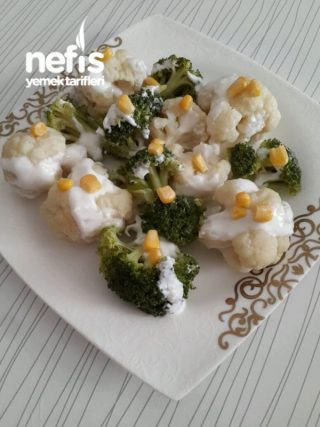 Yoğurtlu Karnabahar Brokoli Salatası