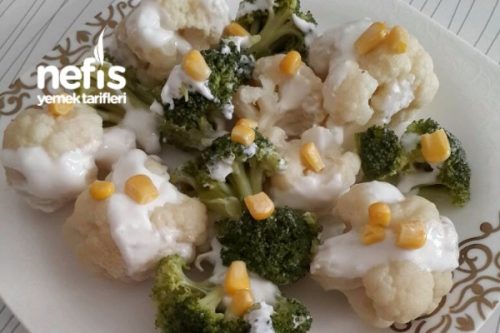 Yoğurtlu Karnabahar Brokoli Salatası Tarifi