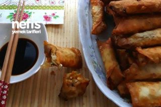 Çin Böreği (Chinese Spring Rolls With Chicken) Tarifi