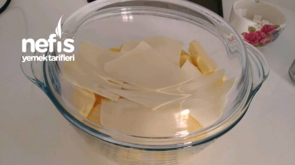 10 Dakikada Tereyağlı Kaşarlı Patates Mikrodalgada