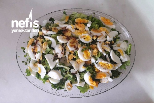 Soslu Yumurta Salatası (Haftasonu Kahvaltısına)