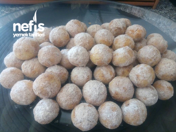 Tarçınlı Cevizli Misket Kurabiye (Tek Lokmalık) Nefis Yemek Tarifleri