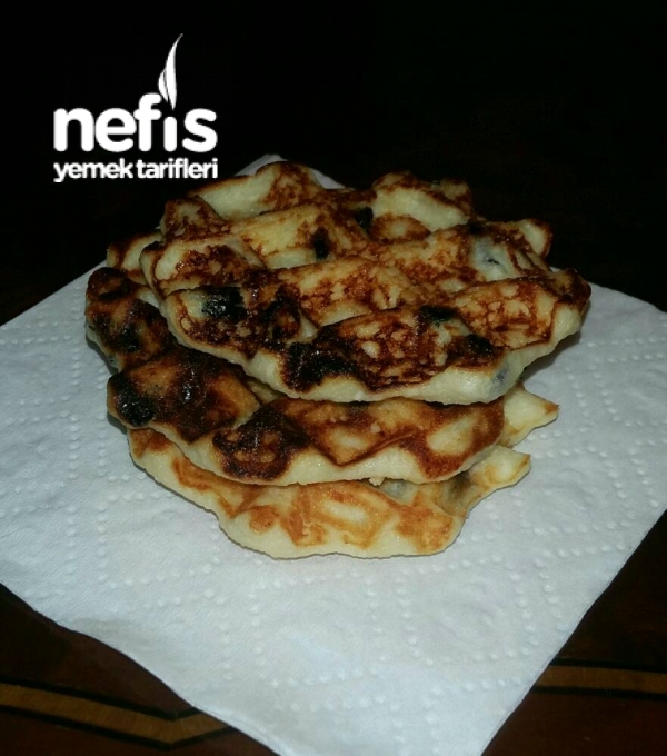 Waffle Makinesinde Kahvaltılık “zapekanka”