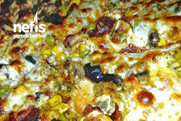İnce Hamur Pizza (Mayalı Hamurdan Çok Basit ) Nefis Yemek Tarifleri