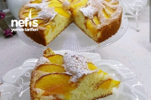 Kremalı Şeftalili Kek (Yiyenlerden Tam Not Aldı ) Nefis Yemek Tarifleri
