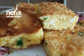 Lor Peynirli Börek Tadında Omlet (Yumurta Yemeyen Çocuklar İçin) Tarifi