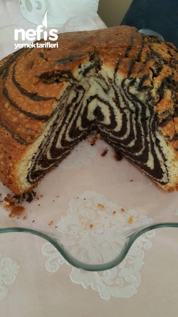 Sütsüz Zebra Kek Nefis Yemek Tarifleri