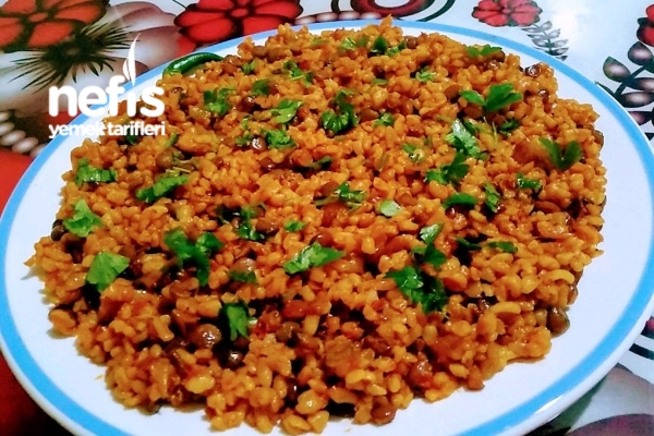 Yeşil Mercimekli Bulgur Pilavı