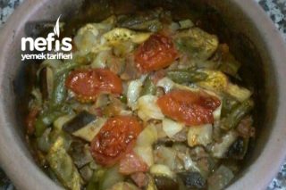 Fırında Patlıcan Kebap (Etli) Tarifi