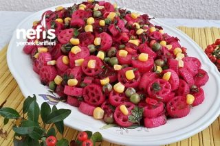 Nefis Pancarlı Makarna Salatası (Çok Lezzetli) Tarifi