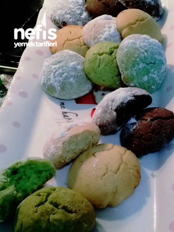 Renkli Kurabiyeler (Gıda Boyası Kullanmadan) Nefis Yemek Tarifleri