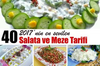 2017’nin En Değişik Kolay ve Doyurucu 40 Salata Tarifi
