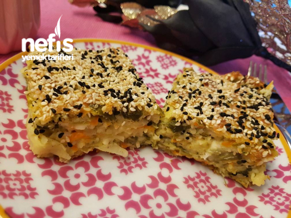 Börek Tadında Pırasalı Kek