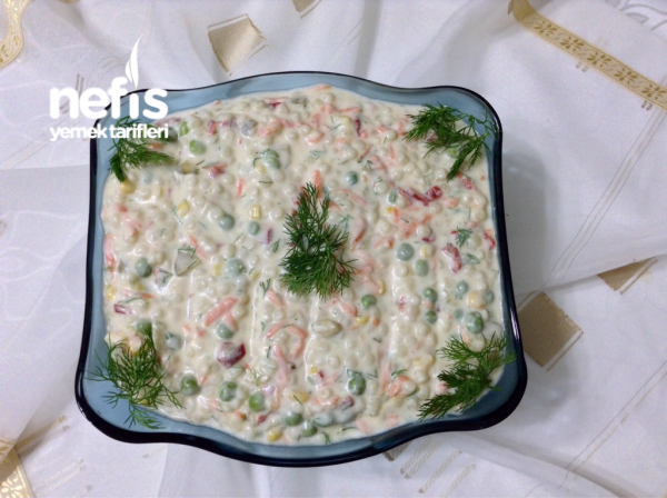 Şahane Yoğurtlu Kuskus Salatası ( Bol Sebzeli )