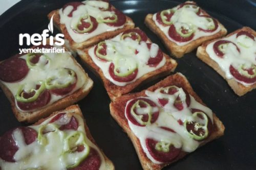 Tost Ekmeğinden Pizza Tarifi