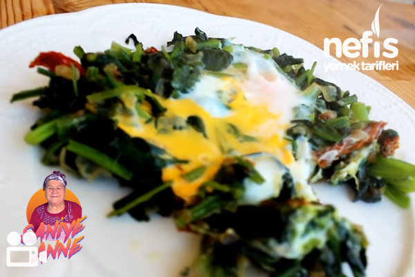 Yumurtalı Ispanak Kavurması (Videolu)