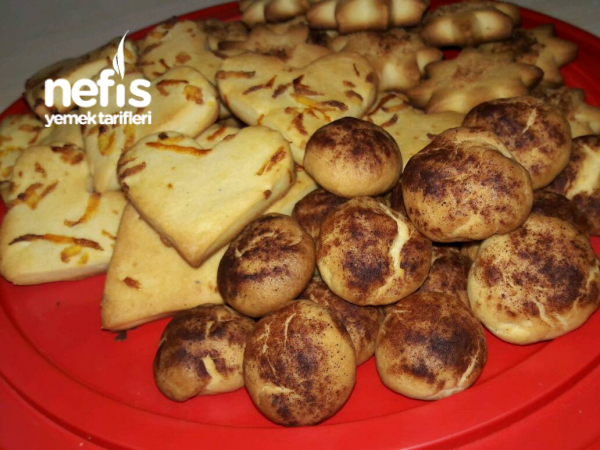 Kurabiye (Portakal Kabuklu) Tarçın ve Hindistan Cevizi Nefis Yemek