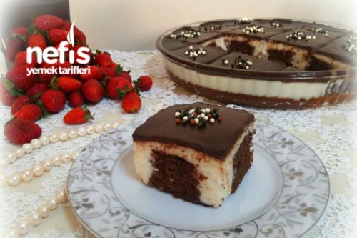 Muhallebi Dolgulu Ganajlı Kek Nefis Yemek Tarifleri