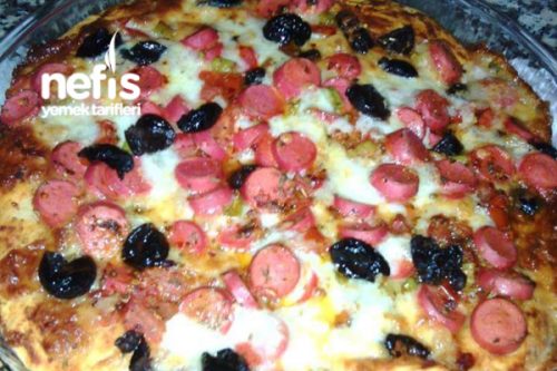 Mayasız Pratik Pizza Nefis Yemek Tarifleri 4179249