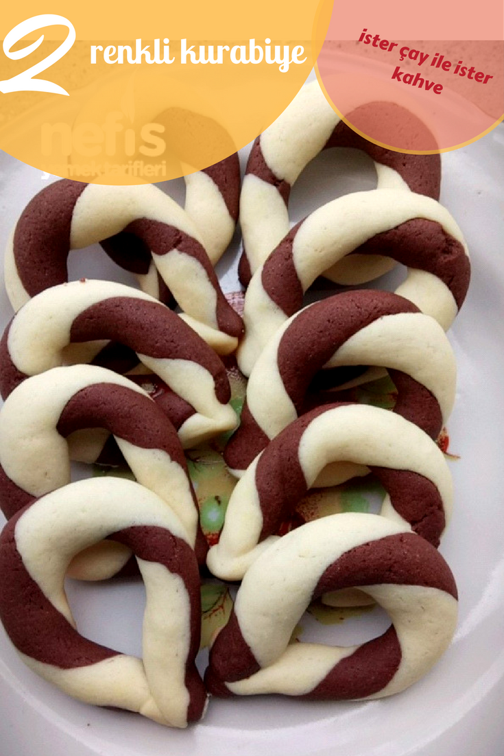 İki Renkli Kurabiye Yapılışı İki Renkli Kurabiye Yapılışı