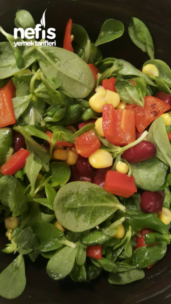 Semizotu Salatası (proteinli-vegan)