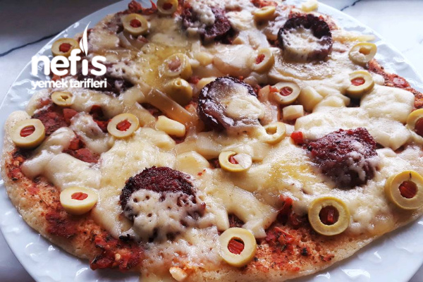 Mikrodalga Fırında Krep Pizza Tarifi