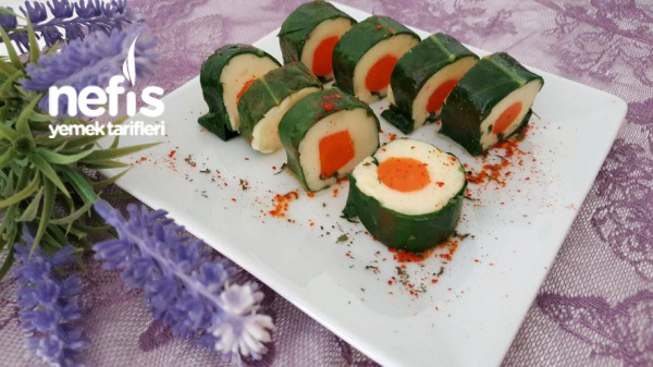 Sushi Görünümünde Patetesli Pazı Sarma