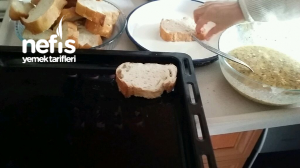 Fırında Kahvaltılık Ekmek Kızartması (Çok Farklı Hafif Ve Leziz)